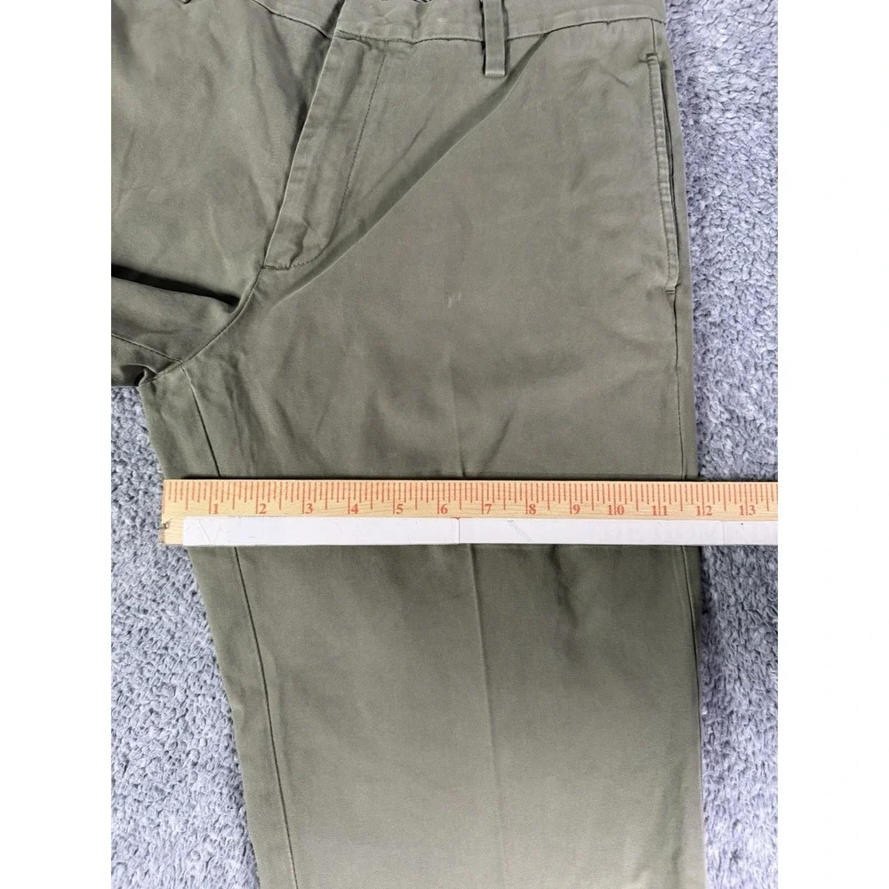 Banana Republic Gavin Chinos Mens 32x30 Olive Green 100% Cotton Workwear Preppy